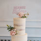 Double-Layer Wedding Cake Topper