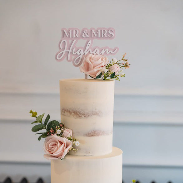 Double-Layer Wedding Cake Topper
