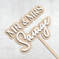 Double-Layer Wedding Cake Topper