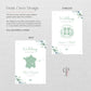 Sage Green Eucalyptus Passport Wedding Invitations