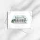 Gilestone Manor save the dates, custom illustration watercolour wedding