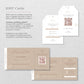 Beige Passport Wedding Invitations