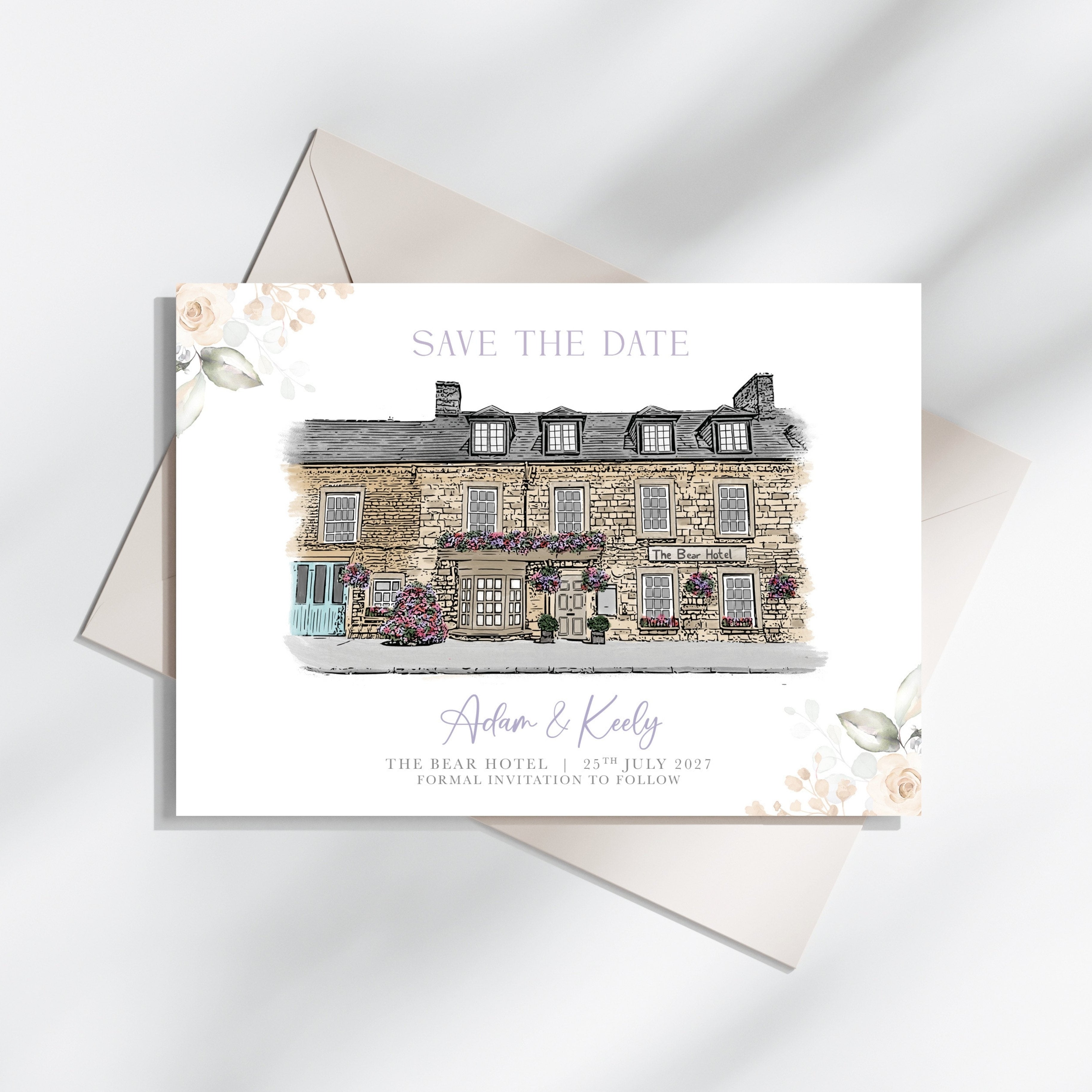 The Bear Hotel Illustrated Save the Dates