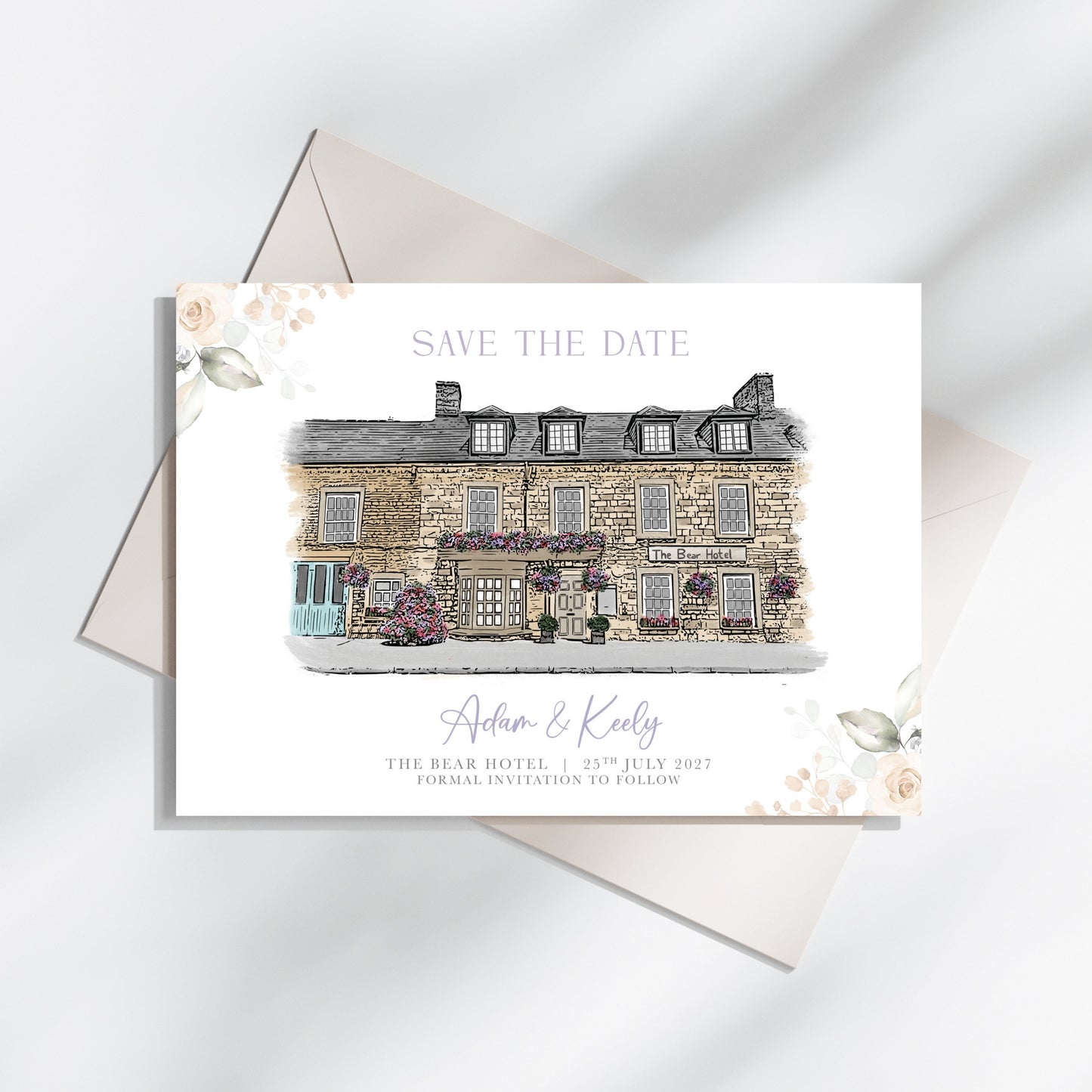 The Bear Hotel Illustrated Save the Dates