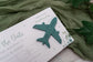 Sage Green Eucalyptus Boarding Pass Save the Dates