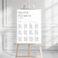 Classic Table Plan Sign