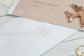 Beige Boarding Pass Save the Dates