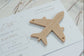 White & Beige Boarding Pass Save the Dates