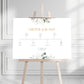 Green and Gold Daisy Eucalyptus Order of the Day Sign