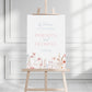 Dusky Haze Wildflowers Welcome Sign