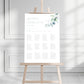Sage Green Eucalyptus Table Plan Sign