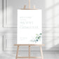 Sage Green Eucalyptus Welcome Sign