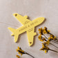 White & Yellow Boarding Pass Save the Dates