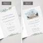Lemon Illustrated Gatefold Wedding Invitation