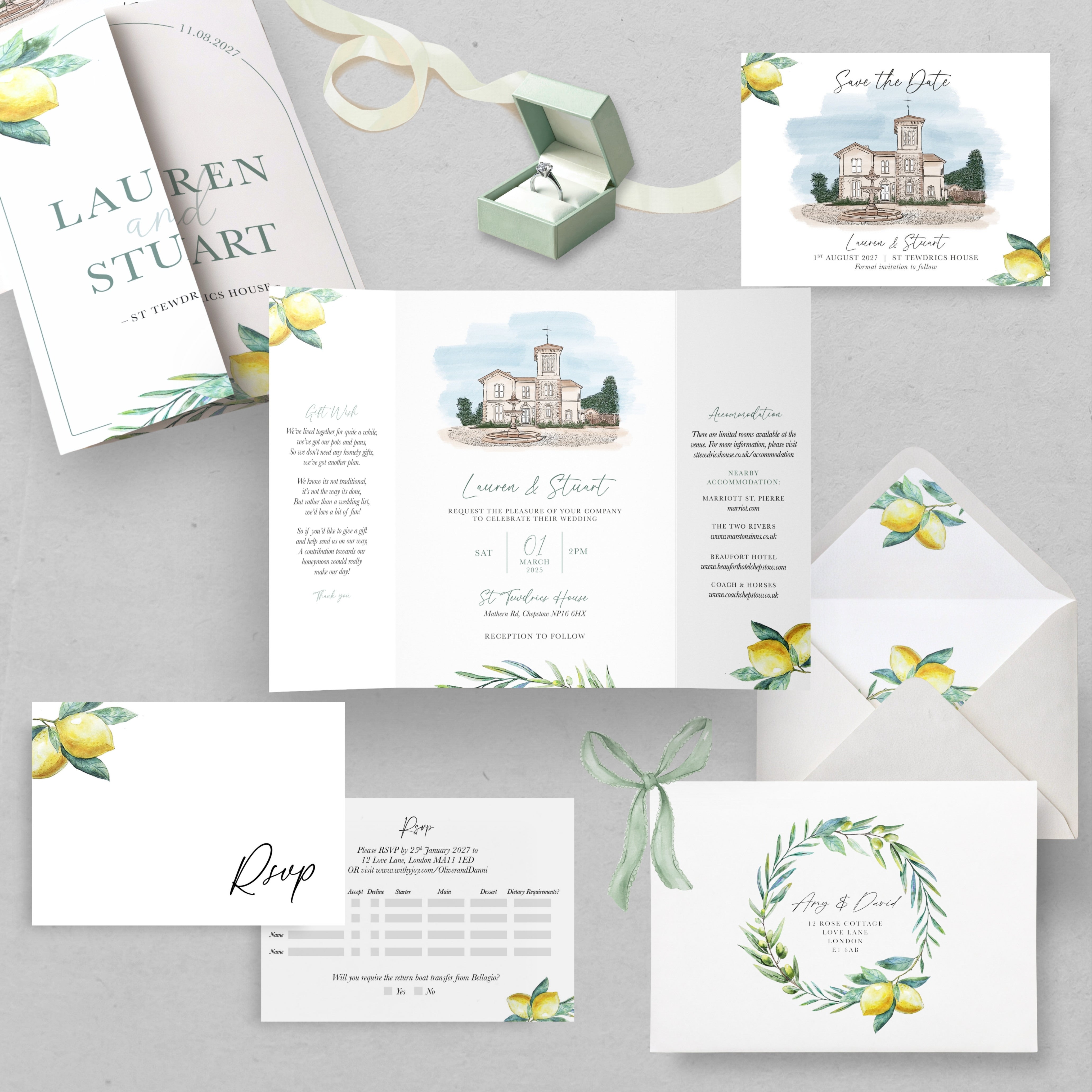 Gatefold Invitation Sample Pack