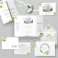 Lemon Illustrated Gatefold Wedding Invitation