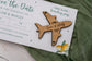 Lemon Boarding Pass Save the Dates