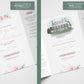 Pink Roses Illustrated Gatefold Wedding Invitation