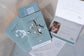 Dusty Blue Passport Wedding Invitations