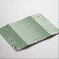 Sage Green Daisy Floral Illustrated Gatefold Wedding Invitation