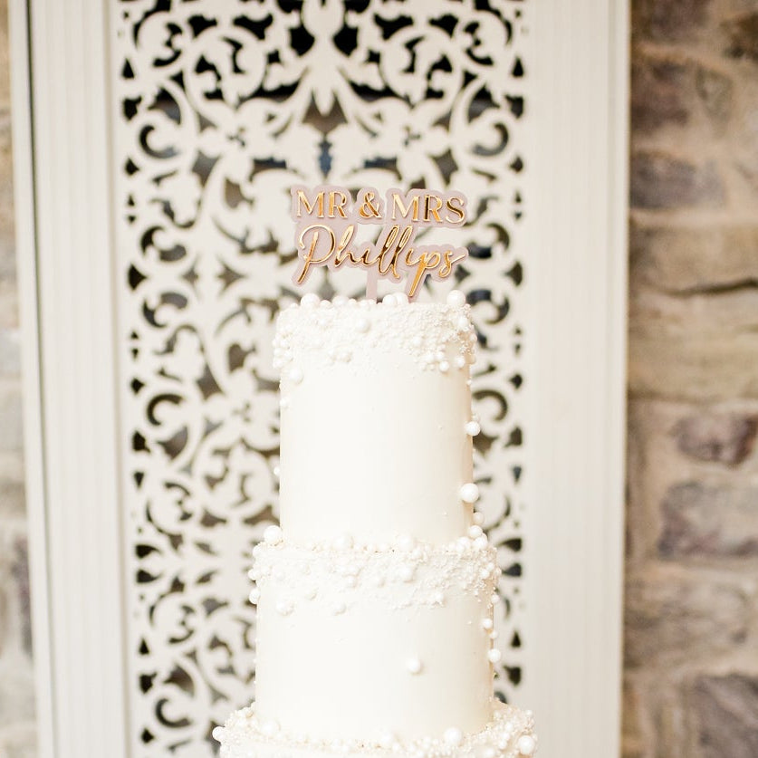 Double-Layer Wedding Cake Topper