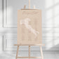 Beige Destination Table Plan Sign