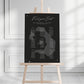 Black and White Destination Table Plan Sign