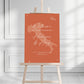 Burnt Orange Destination Welcome Sign
