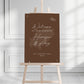 Chocolate Brown Destination Welcome Sign