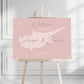 Dusky Pink Destination Welcome Sign