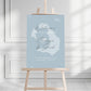 Dusty Blue Destination Welcome Sign