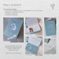 Dusty Blue Passport Wedding Invitations