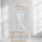 Light Grey Destination Table Plan Sign