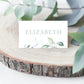 Sage Green Eucalyptus Guest Name Card