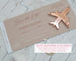 Beige Boarding Pass Save the Dates
