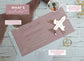 Dusky Pink Boarding Pass Save the Dates