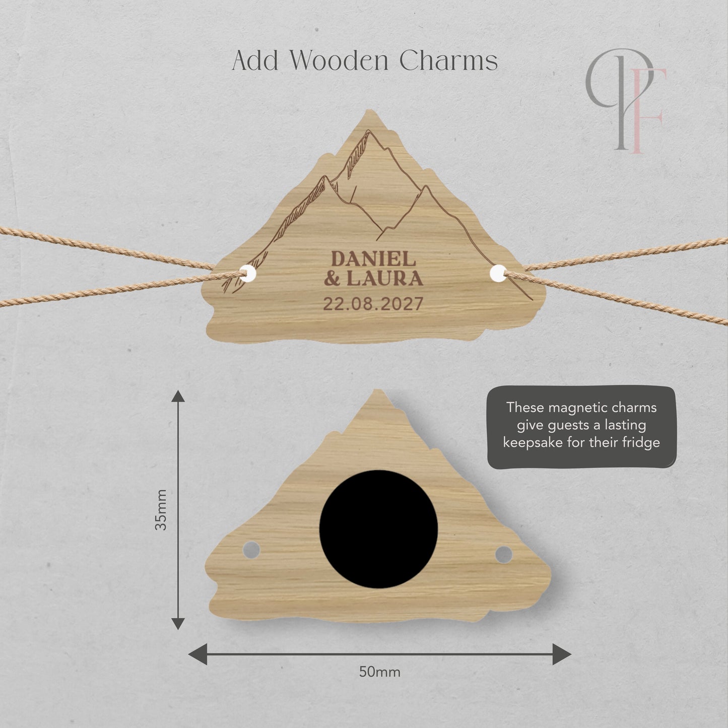 Lakes and Mountains Illustrated Gatefold Wedding Invitation