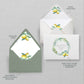 Lemon Stacked Wedding Invitations