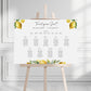 Lemon Table Plan Sign