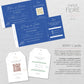 Royal Blue Passport Wedding Invitations