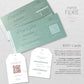 Sage Green Passport Wedding Invitations