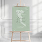 Sage Green Destination Table Plan Sign