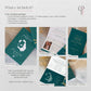 Teal Passport Wedding Invitations