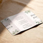 White Floral Illustrated Gatefold Wedding Invitation